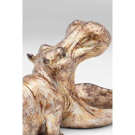 Kare DESIGN Deko-Objekt Hungry Hippo Polyresin Braun