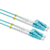 Value 21998824 - LWL Patchkabel, LC Duplex, OM3, LC/LC, LSOH, Low-Loss, türkis, 5 μm,