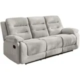luma-home schönes für dein zuhause 3-SITZER-RELAXSOFA Grau / 15503 - 2 Jahre Gewährleistung - mind. 14 Tage Rückgaberecht - Grau