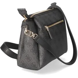 GUESS Handtasche NOELLE Tri Compartment Coal Logo - Schwarz