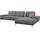 W.Schillig Ecksofa "run, Designsofa mit tollem Sitzkomfort, bequem, L-Form", grau (grau w82), B:319cm H:88cm T:178cm, Longlife Xtra-Leder Z73: Naturwalkleder der Luxusklasse aus den erlesensten Rohhäuten.