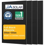 JA SOLAR Balkonkraftwerk JA Solar 500Wp Full Black Bifaziale Solarmodule