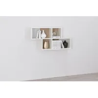 FMD Wandregal 100 x 53 x 19,5 cm Beige