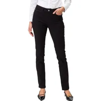 Zero Damen Jeans Straight Leg Style ORLANDO 32 Inch BlackBlack Denim,38 - 38