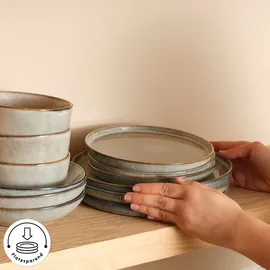 KARACA Earth Collection Geschirrset 55-tlg. grau