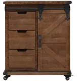 vidaXL Sideboard Massivholz Tanne 64x33,5x75 cm Braun