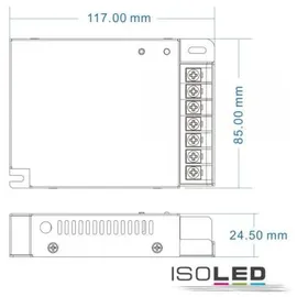 ISOLED Sys-Pro Funk Mesh PWM-Controller, 1-4 Kanal, 12-24V DC 4x8A 36-48V DC 4x5A