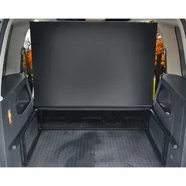 BREMER SITZBEZÜGE Multiflexboard klappbar kompatibel mit VW Caddy Kurz und Maxi ab 2003 Bettverlängerung Camping Zubehör Wohnmobilbett Camper Schlafauflage/Höhe ca. 31cm inkl. Konsolen in Schwarz