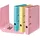 Falken Pastell Ordner DIN A4 50 mm Himmel-Blau/Vanille-Gelb/Flamingo-Pink 10 St.