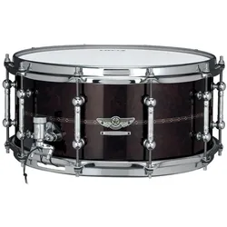 Tama STAR Reserve Snaredrum Walnuß/Bubinga Gloss Claro Walnut 6,5" x 14" - Snare Drum