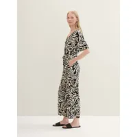 Tom Tailor Damen Klassischer Overall mit All-Over Print, Gr. 38