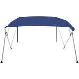 vidaXL 4-Bow Bimini Top Blau 243x210x137 cm