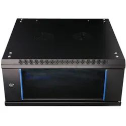 Extralink Rackmount-Schrank 4U 600x600 Schwarz Wandmontage, Wandmontiertes Regal