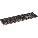 Speedlink Levia Wireless Office Keyboard, grau, LEDs RGB, USB/Bluetooth, DE (SL-640100-GY)