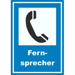 Fernsprecher Aufkleber A8 (52x74mm)