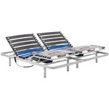 Geriafy – Elektrisch Verstellbares Doppelbett 180x200 cm | Verstärkter Lattenrost mit Breiten Buchenlatten | Steuerung per Kabel-Fernbedienung