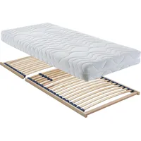 Westfalia Schlafkomfort Polsterbett, rot, B:185cm L:212cm, Bezug Bett: Mikrofaser