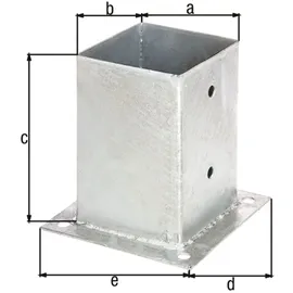 GAH Alberts Zaunpfosten 101 x 101 mm Stahl feuerverzinkt