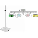 Eurolite Set LED KLS Laser Bar FX-Lichtset weiß + BPS-3 Boxenhochständer weiß