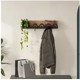 Livetastic Wandgarderobe Liora Eiche dunkel