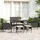 vidaXL Polyrattan Lounge Set 6-tlg. schwarz/weiß inkl. Kissen 319508
