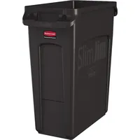 Proregal Rubbermaid Slim Jim Mülleimer mit Belüftungskanälen 60 Liter,