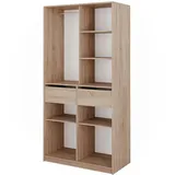 Vicco Kleiderschrank Elmo 100 x 200 cm mit 2 Schubladen