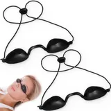 2 Stück Solarium Brille Schutzbrille Rotlichtlampe Uv Infrarot Schutzbrille Rotlichtbrille Geeignet für Led-Lichttherapie, Schönheitsbehandlungen und Bräunungsschutz Im Freien