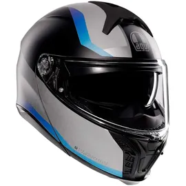 AGV Tourmodular Stray E2206 Multi Mplk Modularhelm - Matt Black / Grey / Blue - L