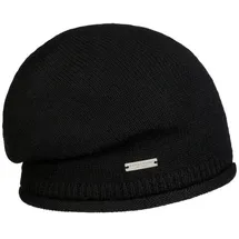 Seeberger Beanie Strickmütze Damenmütze Damen - Oversize Winter Herbst-Winter - One Size schwarz