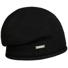 Seeberger Beanie Strickmütze Damenmütze Damen - Oversize Winter Herbst-Winter - One Size schwarz