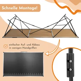 Lemodo Tapeziertisch klappbar 300 x 60 cm 30 kg grau