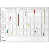 GENIE Jahreskalender & Jahresplaner Magnettafel 56 x 77 cm Weiß