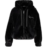 Karl Kani Metal Signature Vegan Fur Zip Hoodie Jacket M