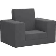 vidaXL Schlafsofa für Kinder Anthrazit Weicher Plüsch