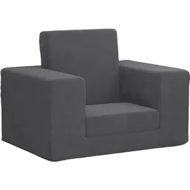 vidaXL Schlafsofa für Kinder Anthrazit Weicher Plüsch