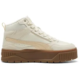 Puma Karmen II Idol Mid WTR Damen weiß, Größe 40 Mattiertes elfenbeinfarbenes Segeltuch, 40 EU -