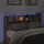 vidaXL Kopfteil-Schrank mit LED mit Regal Sonoma 180 x 16,5 x 103,5 cm