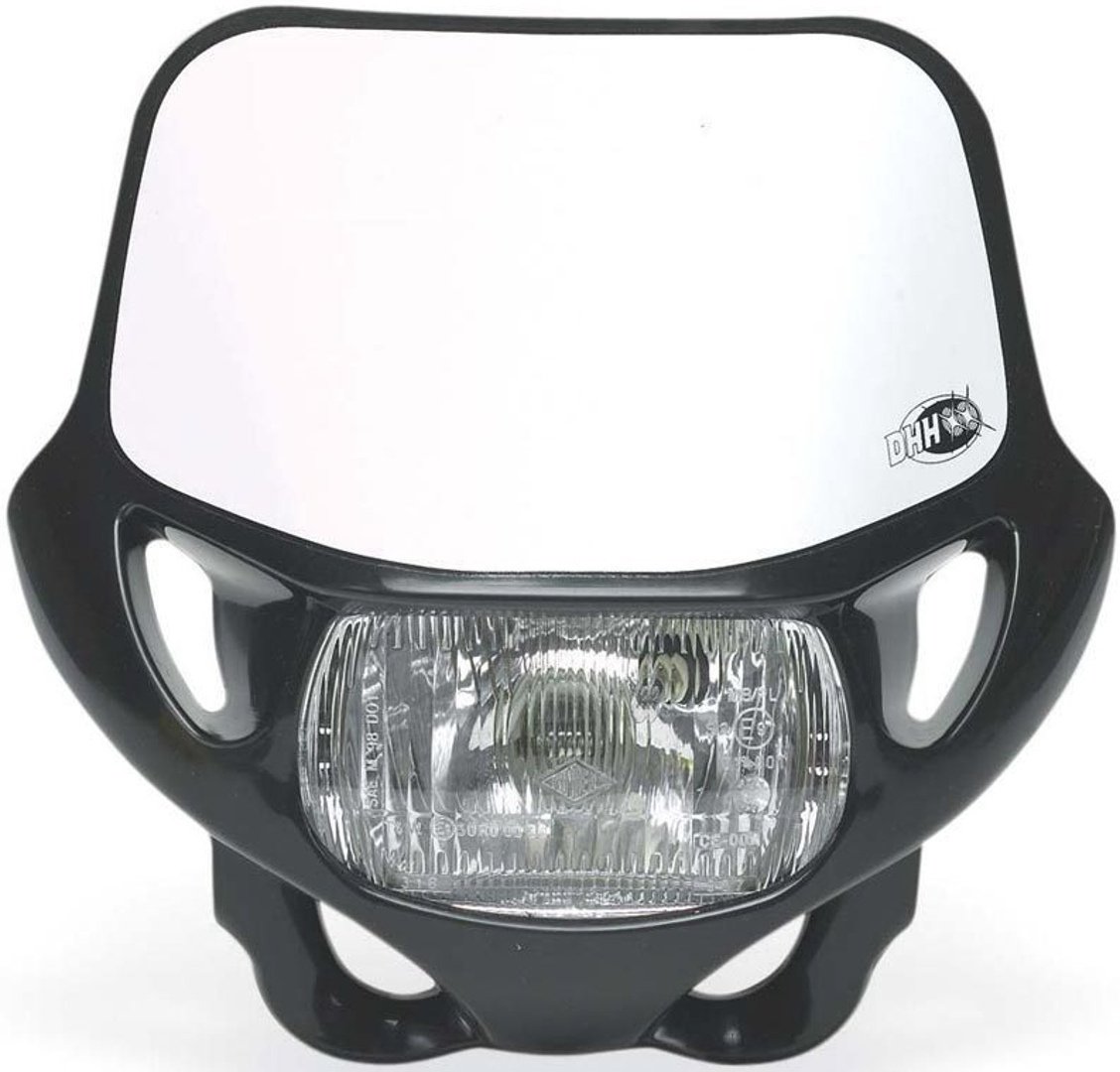 Acerbis DHH Certified Voormasker met koplamp, zwart Voorman