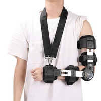 ROM-Ellbogenbandage mit Scharnier, Verstellbare Ellbogenbandage nach OP Stabilisator Schiene Arm Unterstützung Zur Wiederherstellung von Verletzungen für Männer und Frauen Sportchirurgie(Links)