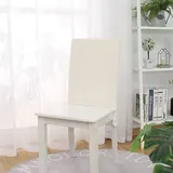Bestenrose Stuhllehne Stuhlhussen Stretch Stuhlrückenabdeckung Jacquard Rückenlehnenbezug mit Rock Stretch Abnehmbare Waschbar Universal Stuhlhussen Rückenlehne für Esszimmer Hotel (Beige, 4er Set)