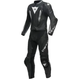 Dainese Laguna Seca Lederkombi - Black / Black / White - 110