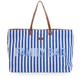 Childhome Family Bag Tragetasche Blau gestreift, Blau