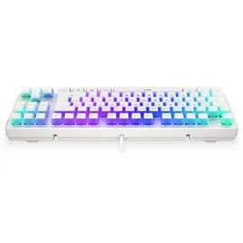 endorfy Thock TKL Pudding, Onyx White, PBT, LEDs RGB, Kailh RED, USB, DE (EY5D013)