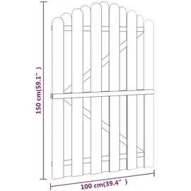 vidaXL Gartentor 100 x 150 cm imprägniert