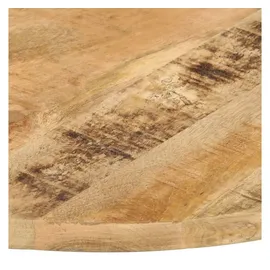 vidaXL Tischplatte Massivholz Mango Rund 70 cm 25-27 mm