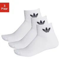 adidas Mid Crew Socken 3er Pack White / White / Black 40-42