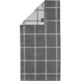 CAWÖ Luxury Home Two-Tone Grafik 604 Handtuch 50 x 100 cm schiefer