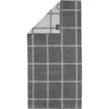 CAWÖ Luxury Home Two-Tone Grafik 604 Handtuch 50 x 100 cm schiefer