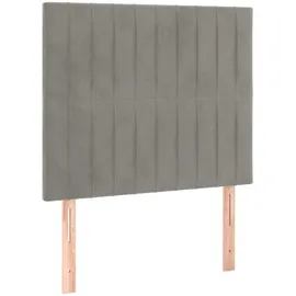 vidaXL Boxspringbett 100 x 200 cm Hellgrau
